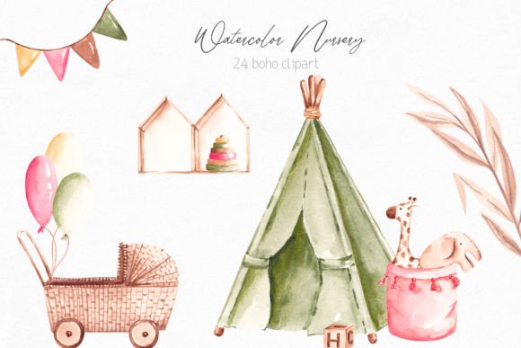 Download Boho Nursery Clipart - Boho nursery clipart Collection