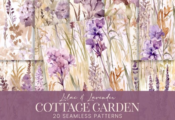 Download Lilac Lavender Purple Watercolor Florals - Premium Bundle